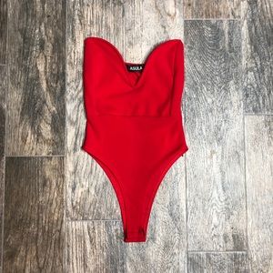 RED BODYSUIT